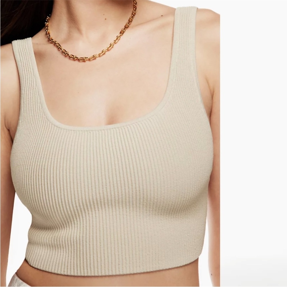 Aritzia Babaton Sculpt knit crop tank